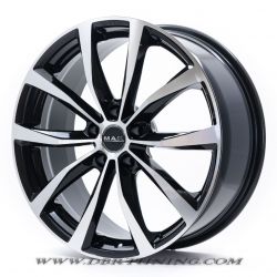 RUOTE CERCHI IN LEGA AUTO MAK CERCHIONE WOLF BLACK MIRROR 17 5x110 DA 17  POLLICI