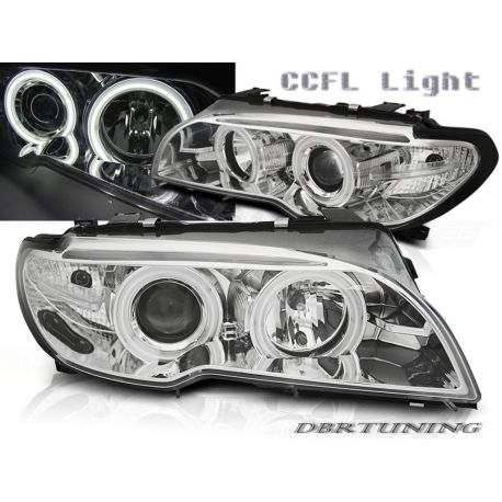 Headlights Angel CCFL BMW 3 coup-cab E46 03-06 chrome